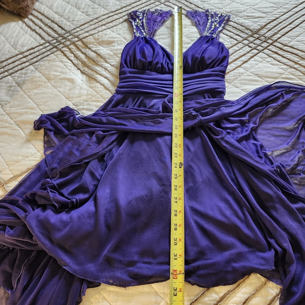 Camille La Vie High-Low Dress in Deep Blue - Picture 12 of 12